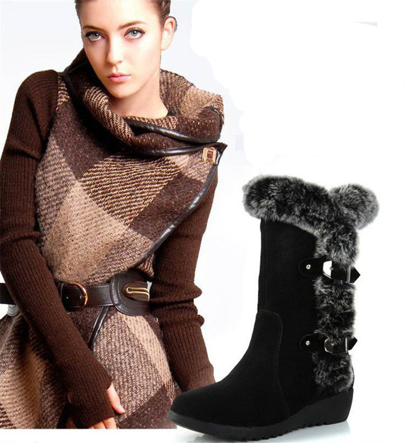 bottes d'hiver Mi-Mollet