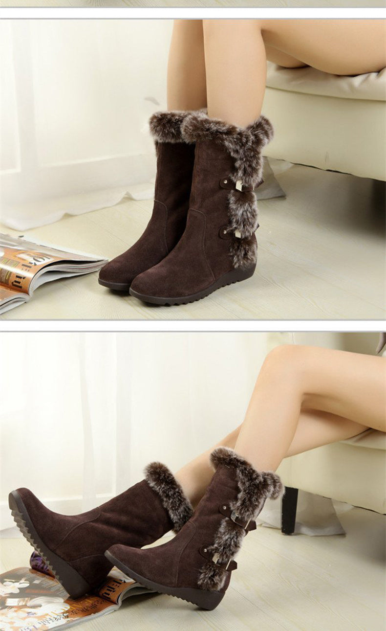 bottes d'hiver Mi-Mollet