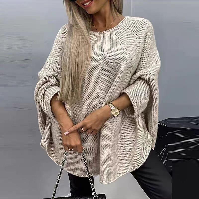 Pull Cape en Tricot - Élégance et Confort pour l’Hiver