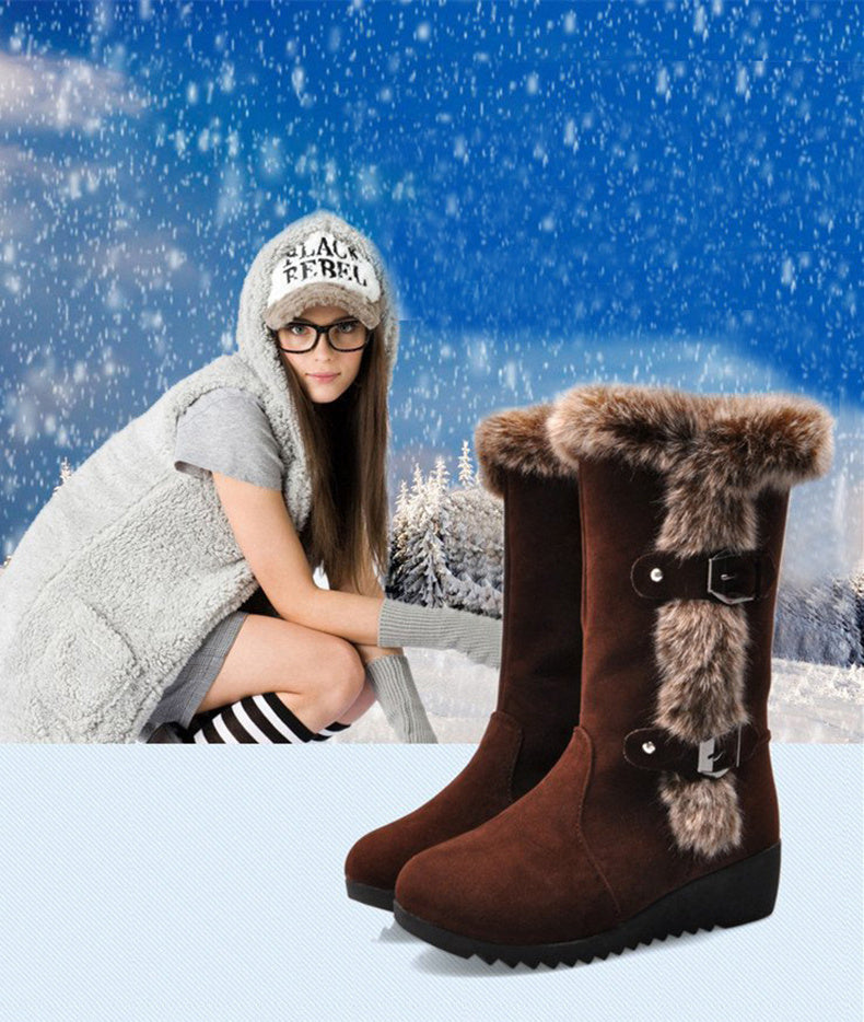 bottes d'hiver Mi-Mollet