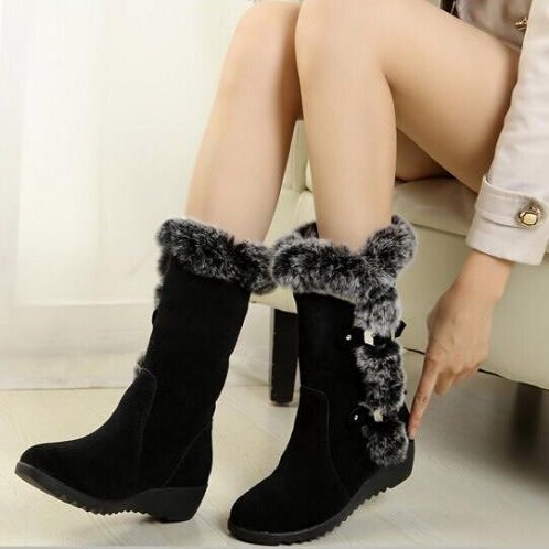 bottes d'hiver Mi-Mollet