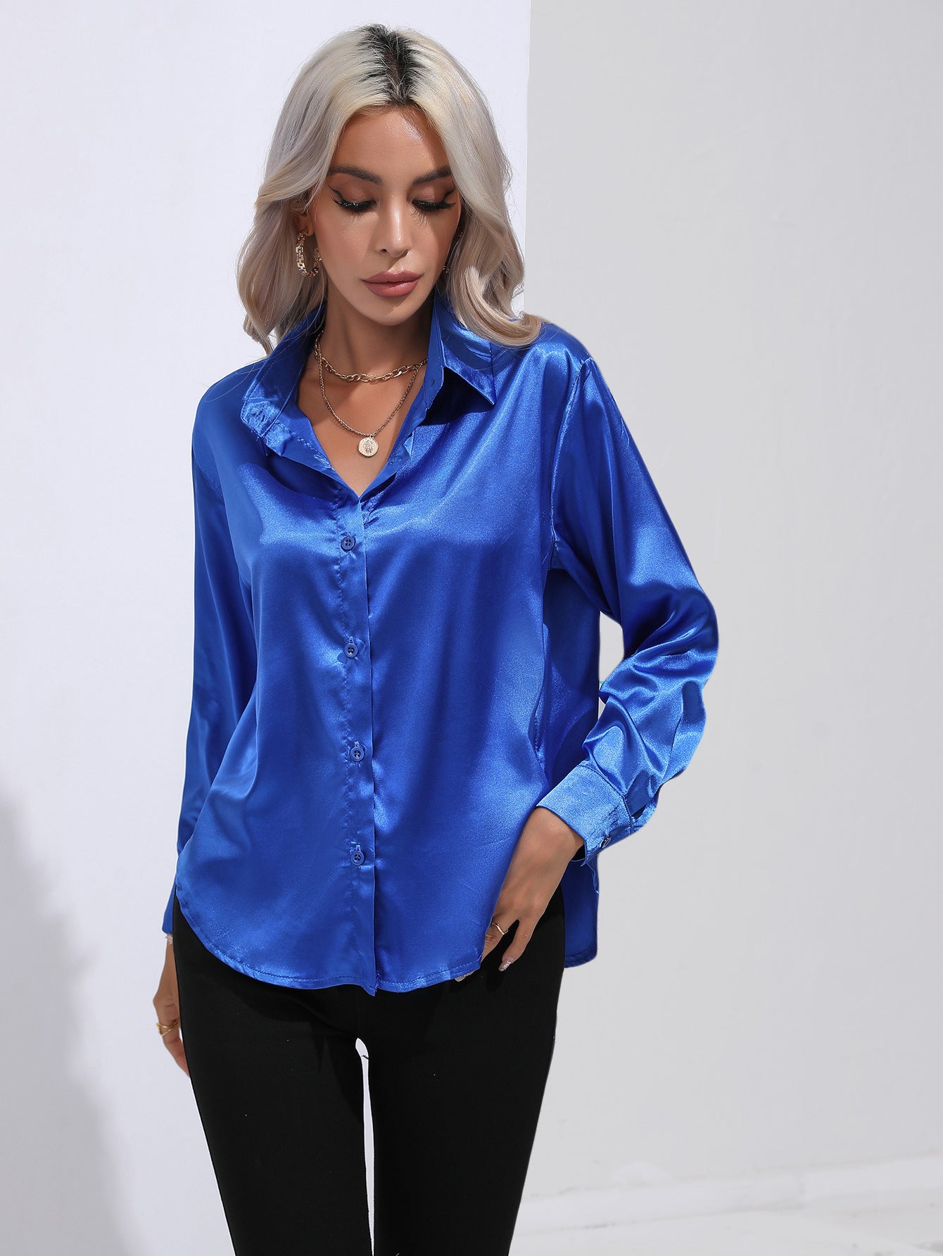 Blouse élégante en satin