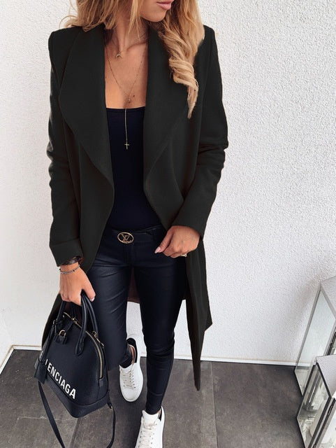 Manteau en laine pour femmes : chaud et simple