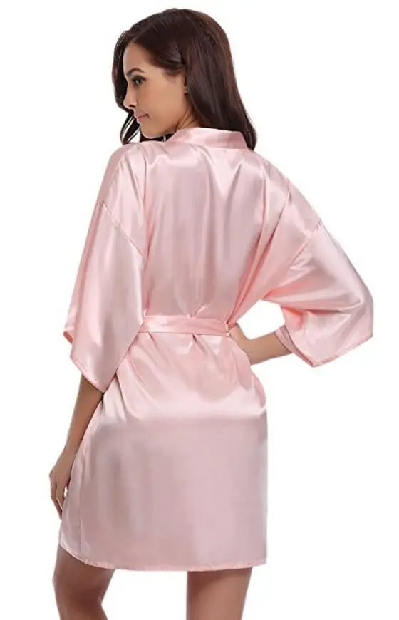 Robe Kimono Femme en Satin