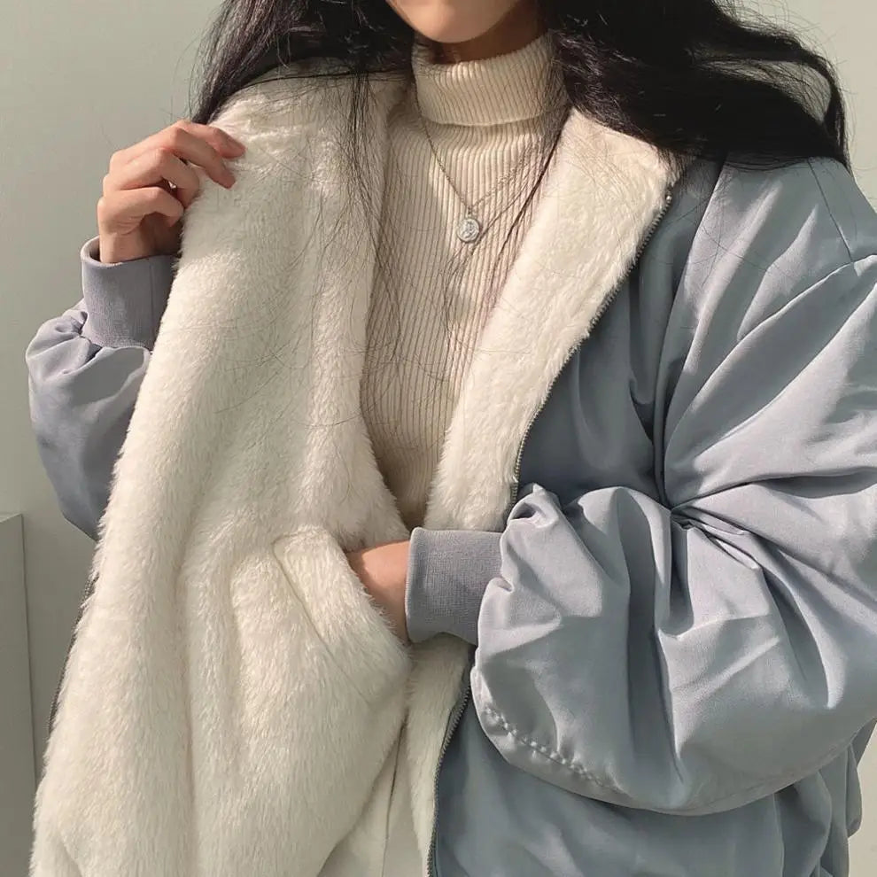 Parkas Femme Hiver Oversized à Capuche