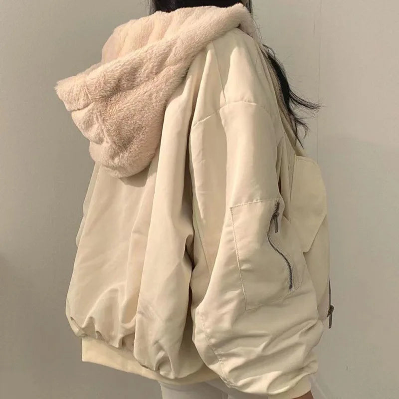 Parkas Femme Hiver Oversized à Capuche